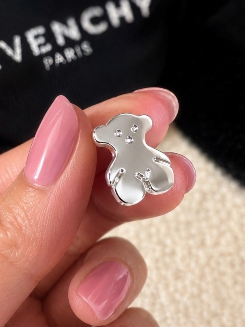 Sterling Silver Teddy Bear Stud Earrings | Cute Bear Design | New in Gift Box 🤍🧸 - Picture 1 of 7